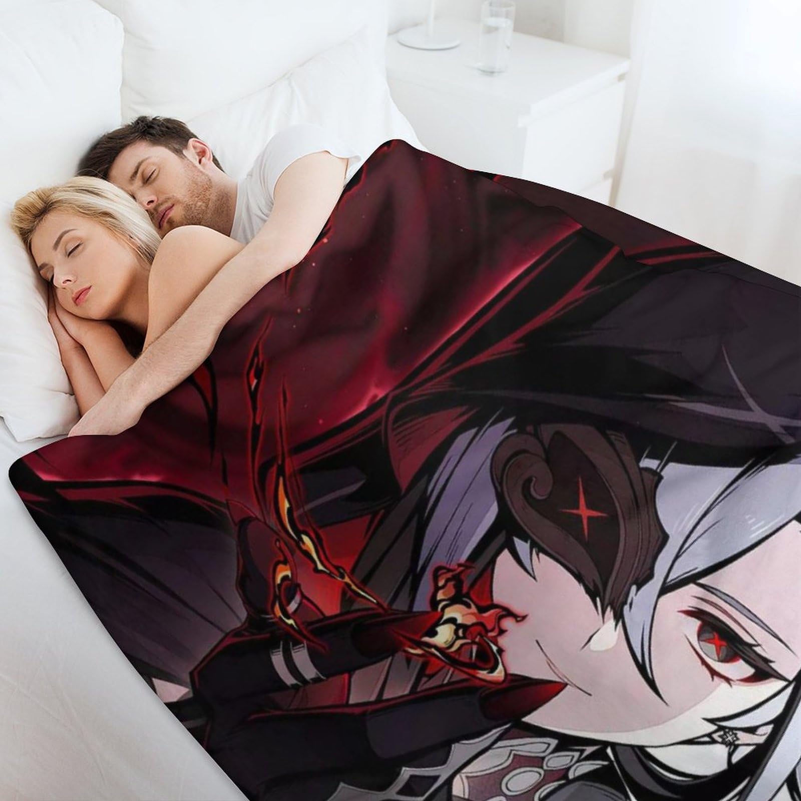 Amazon｜原神 仆人 アルレッキーノ ブランケット アニメ シングル